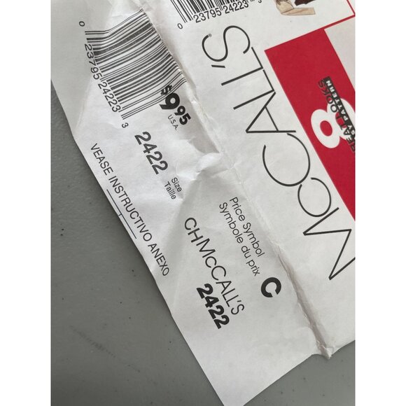 McCalls 2422 Sewing Pattern Size 7/8/10 Childrens Dress Lined Bolero Jacket CUT - Picture 4 of 6